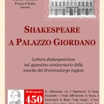 Shakespeare a Palazzo Giordano