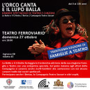 L'ORCO CANTA E IL LUPO BALLA - domenica 27 ottobre - ore 18:00 teatro ferroviario