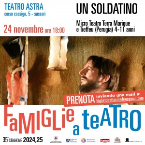 UN SOLDATINO - 24 novembre - ore 18:00 - Teatro Astra Sassari